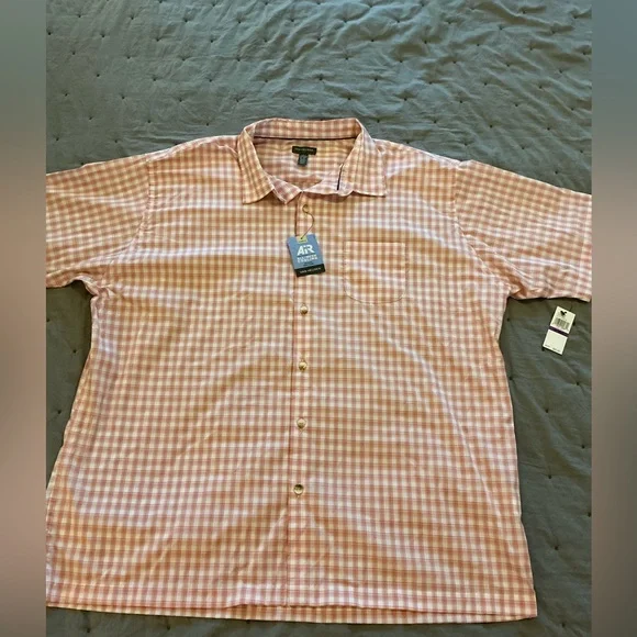 Van Heusen Air Men’s XXL / TTG 18-18.5 Short Sleeve Dress Shirt - NWT! - Picture 1 of 7